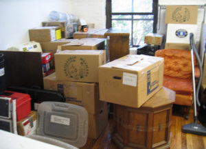 Packing room full of furniture